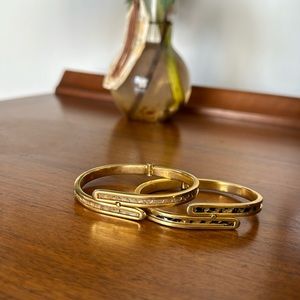 Vintage Brass Snakeskin Bracelets